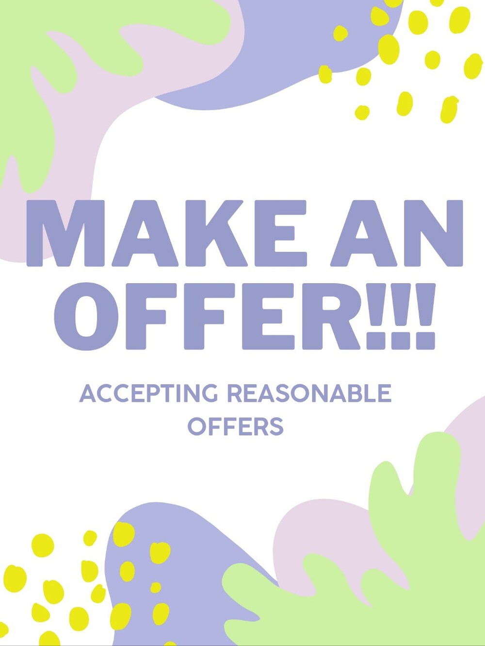 Taking Offers